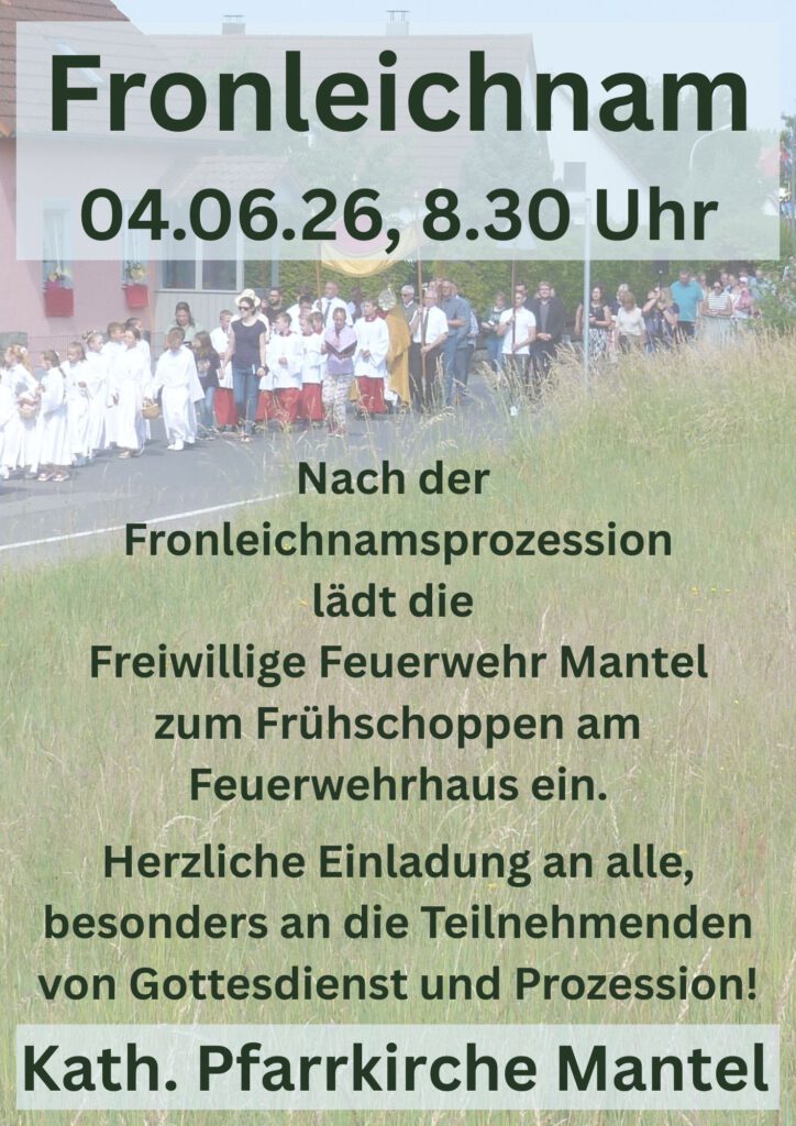 Fronleichnam am 04.06.26